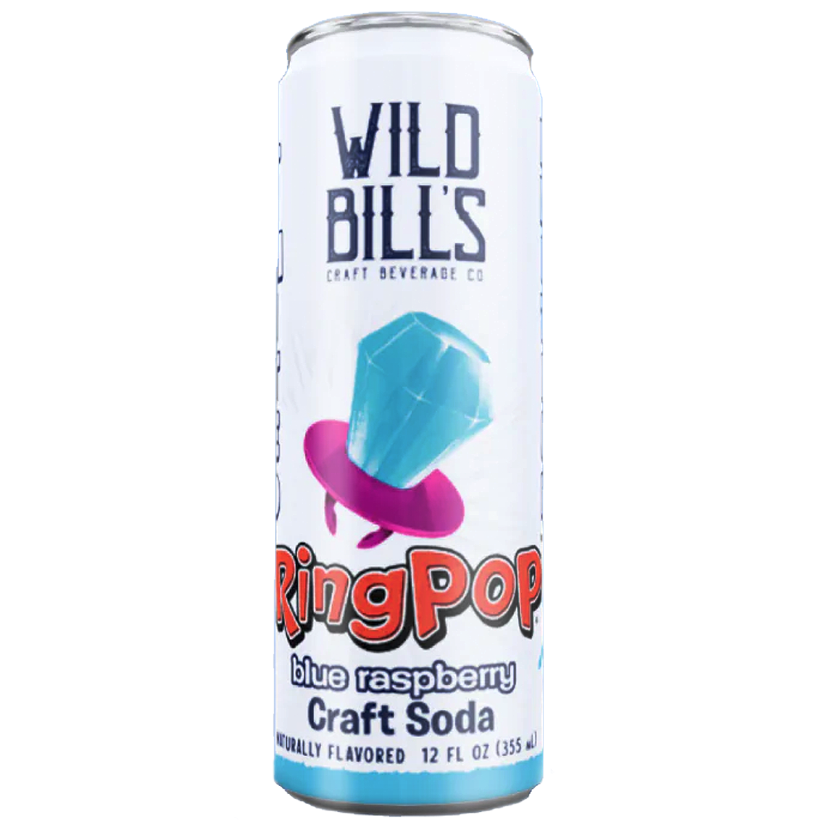 Wild Bill's Craft Soda Ring Pop Blue Raspberry