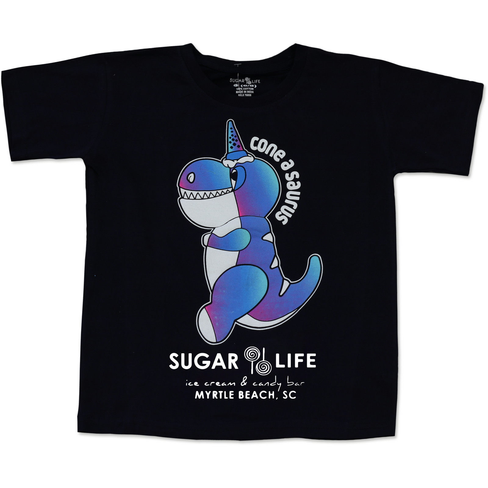 Cone-A-Saurus Kids T-Shirt - Navy