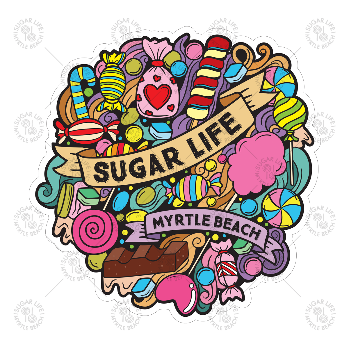 Sugar Life Candy Overload Sticker