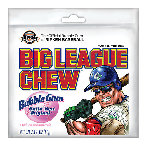 Big League Chew Outta Here Original Bubble Gum