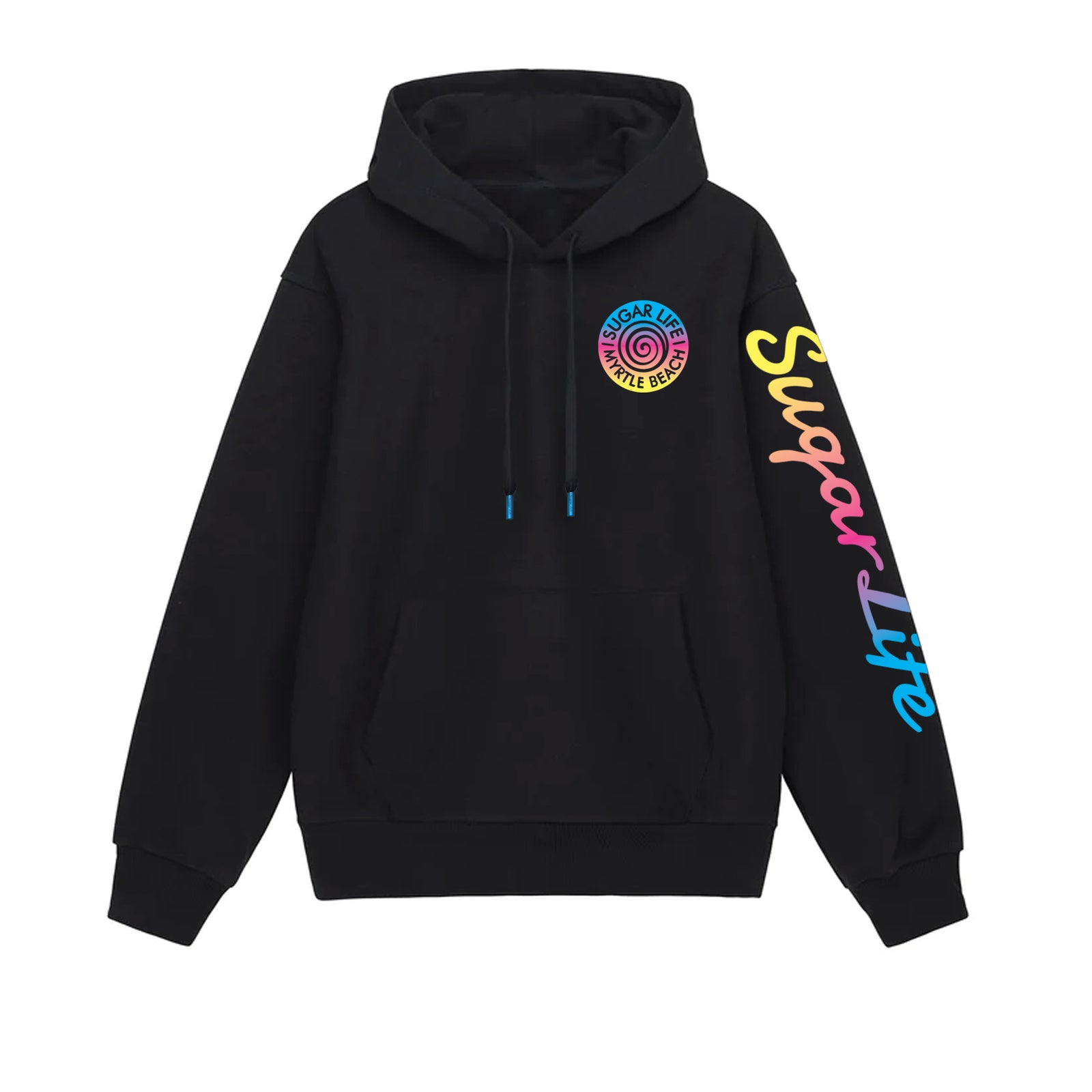 Sugar Life Swirl Hoodie Adult Black