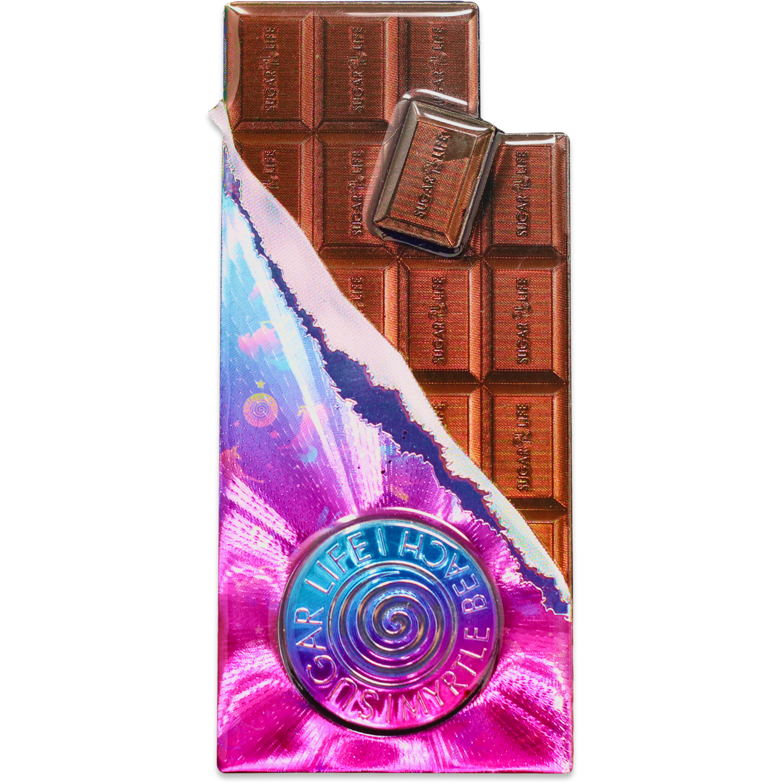 Sugar Life Candy Swirl Chocolate Bar Magnet
