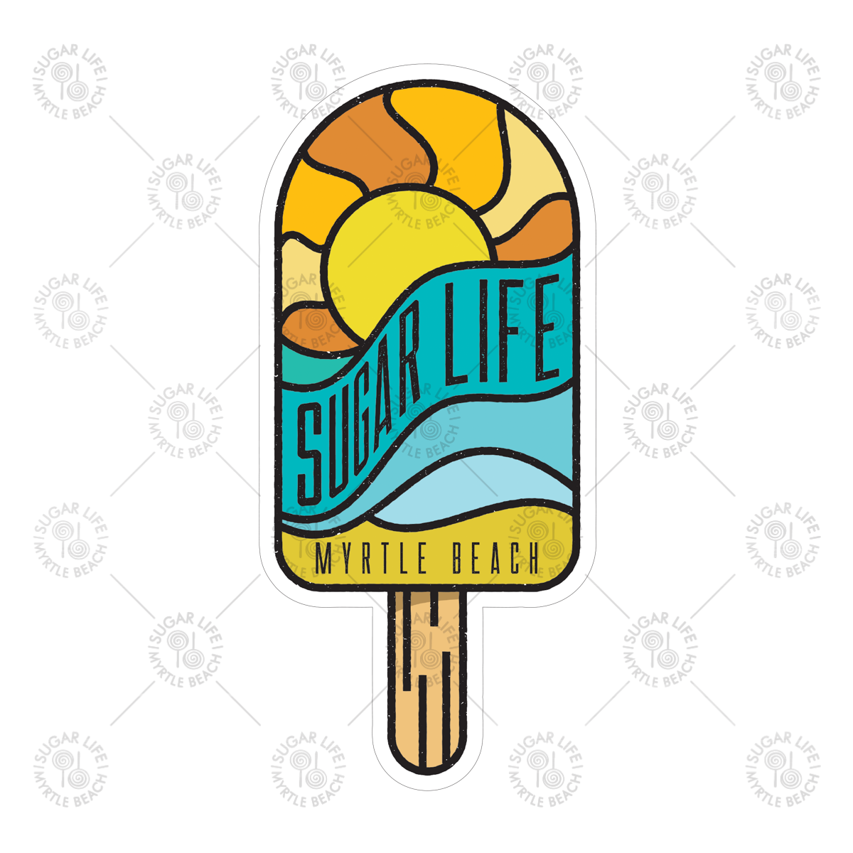 Sugar Life Coastal Popsicle - Sticker