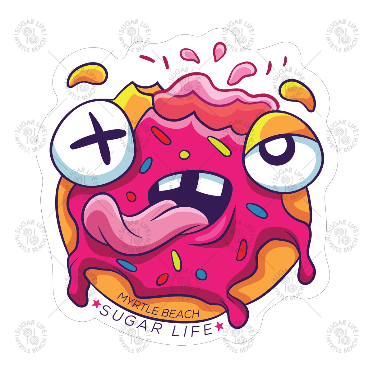 Sugar Life Donut Monster Sticker