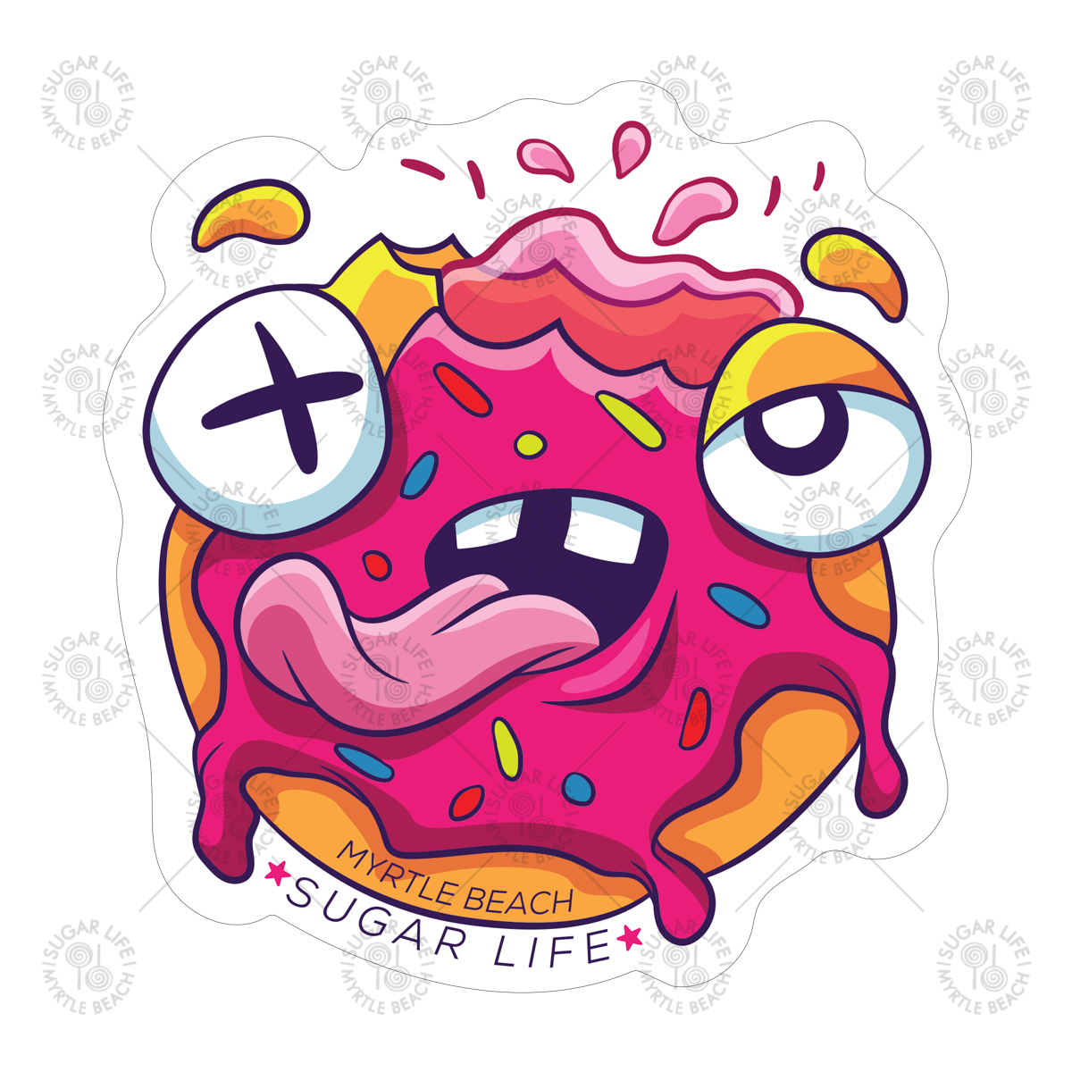 Sugar Life Donut Monster - Sticker