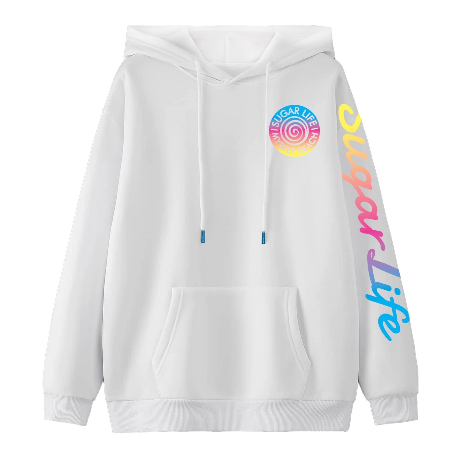 Sugar Life Swirl Hoodie Adult White