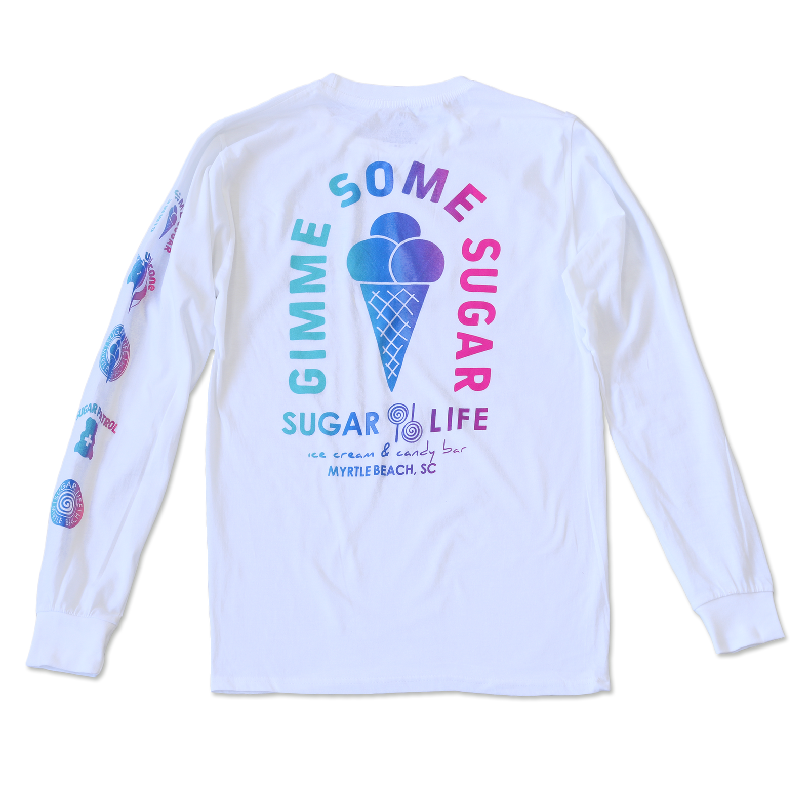 Sugar Life "Gimmie Some Sugar" White - Long Sleeve