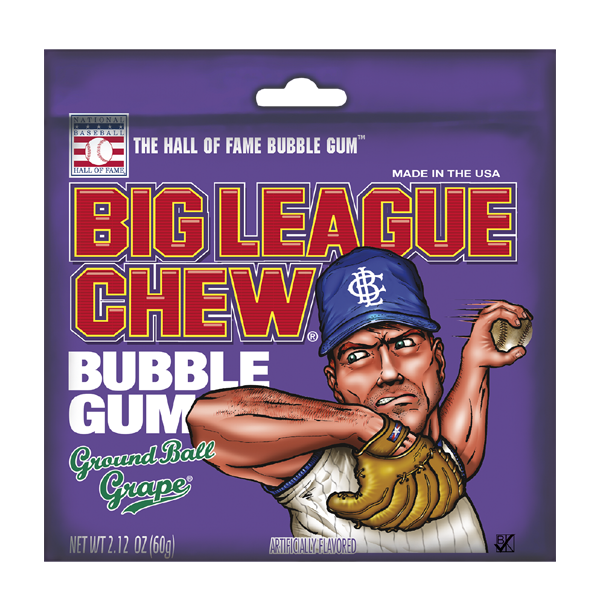 Big League Chew Ground Ball Grape