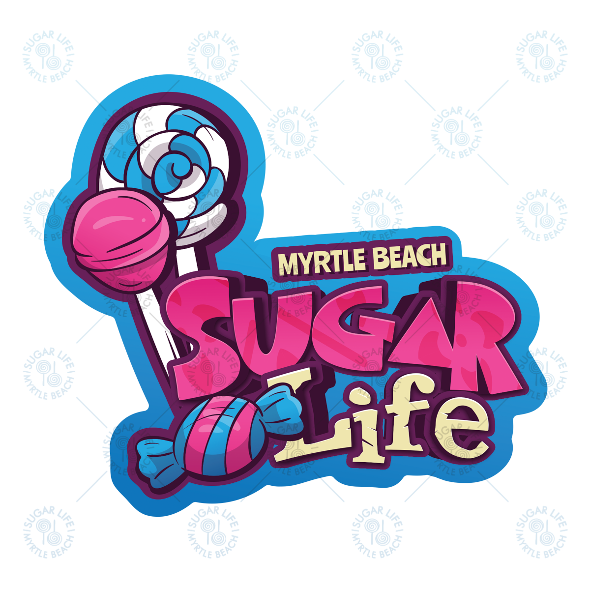 Sugar Life Lollipop Candy Sticker