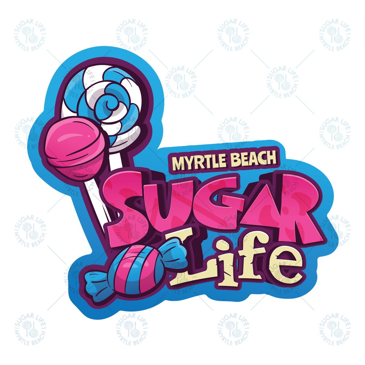 Sugar Life Lollipop Candy - Sticker