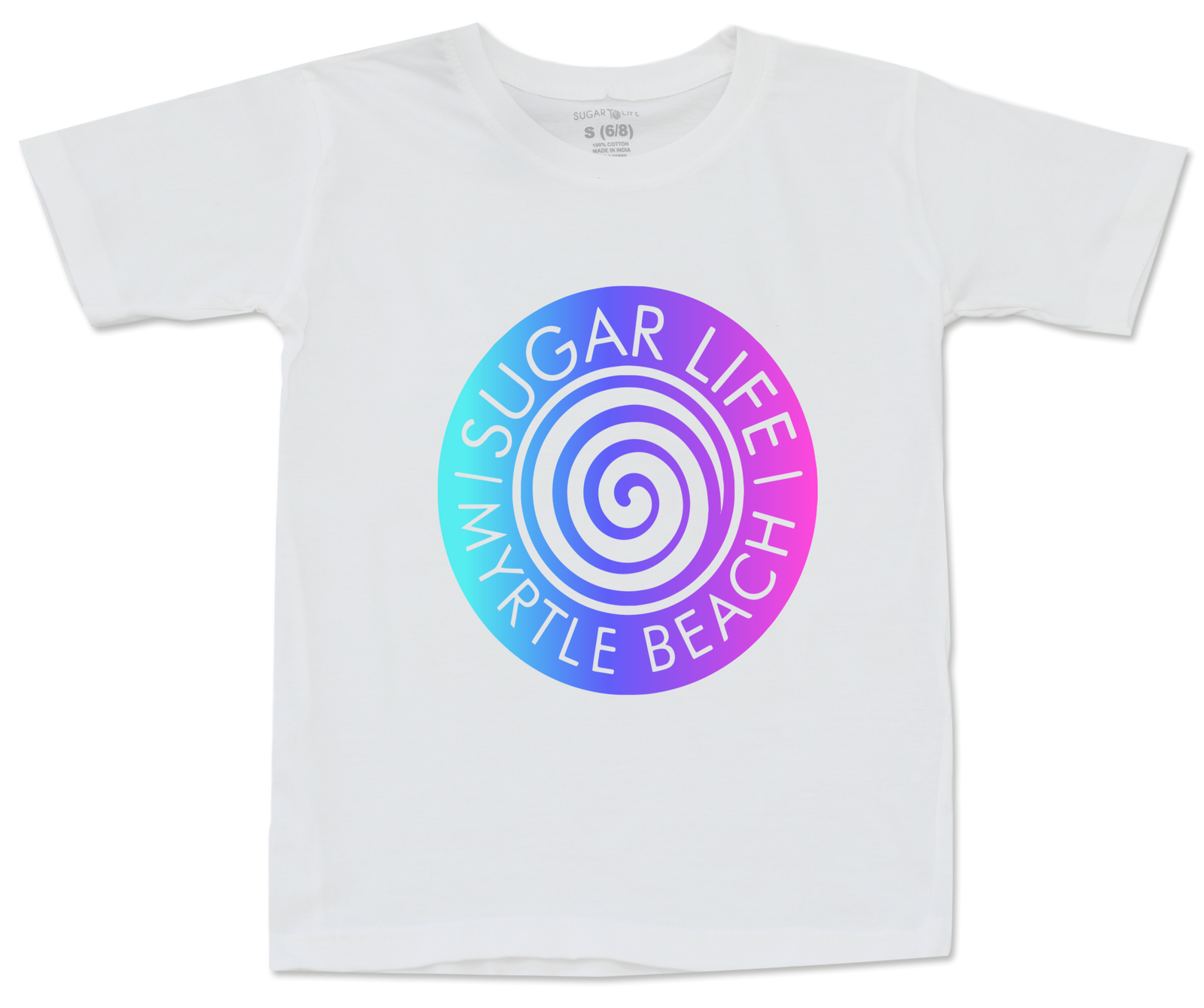 Candy Swirl Kids T-Shirt - White