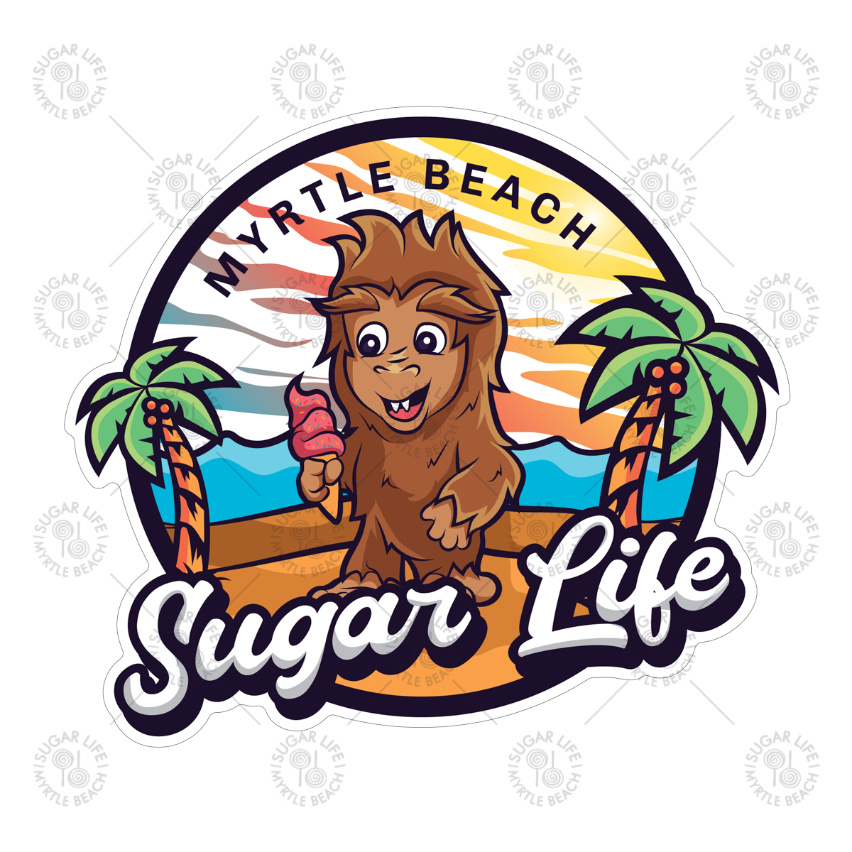 Sugar Life Baby Bigfoot Cone Sticker