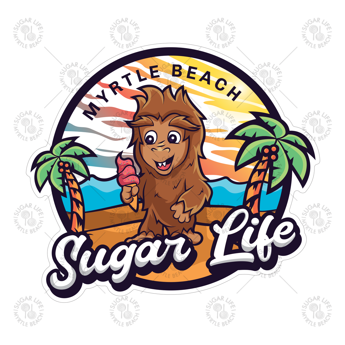 Sugar Life Baby Bigfoot Cone- Sticker
