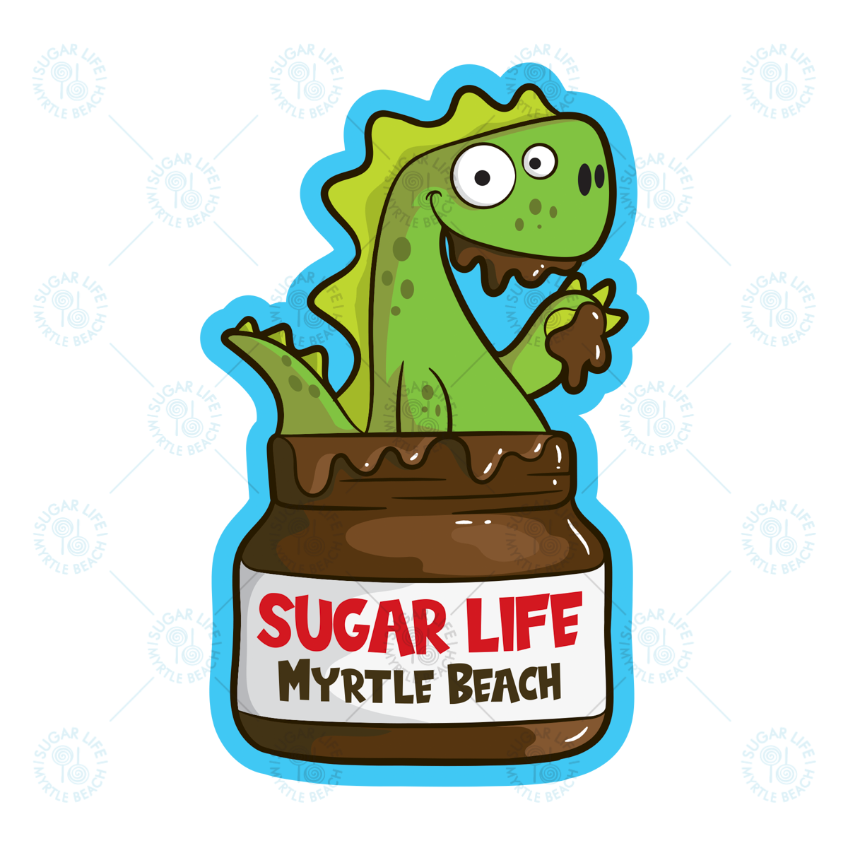 Sugar Life Dinosaur Chocolate Spread - Sticker