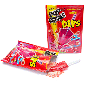 Pop Rocks Dips - Sour Strawberry