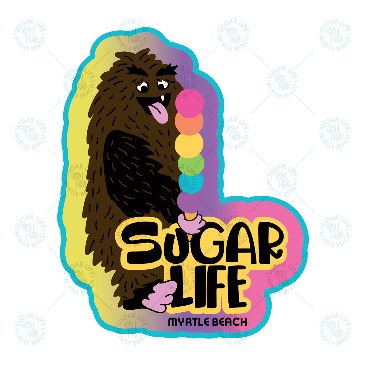 Sugar Life Bigfoot Ice Cream Sticker