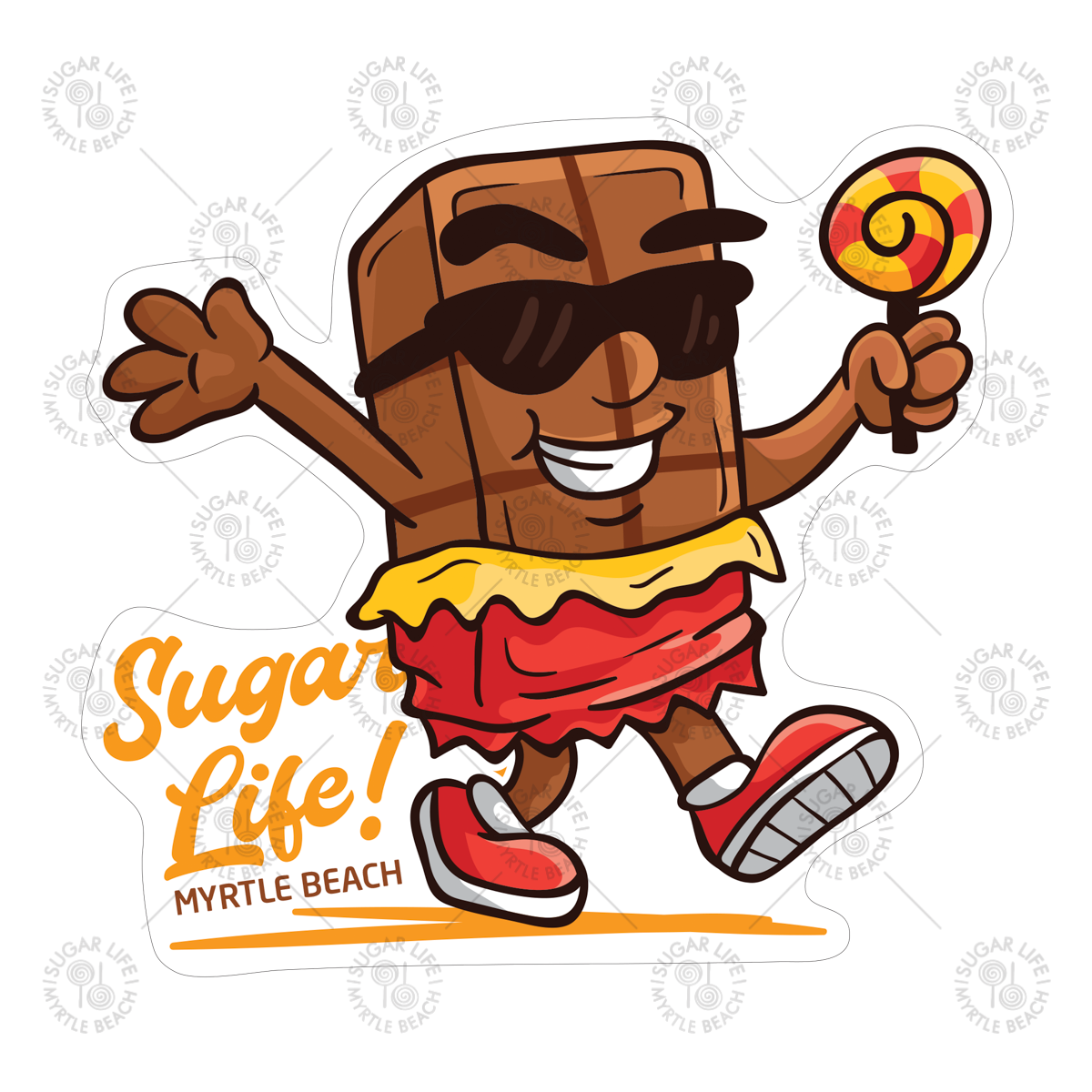 Sugar Life Chocolate Bar Sticker