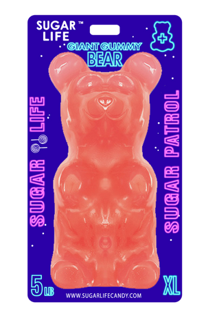 5 LB Giant Gummy Bear - Bubble Gum