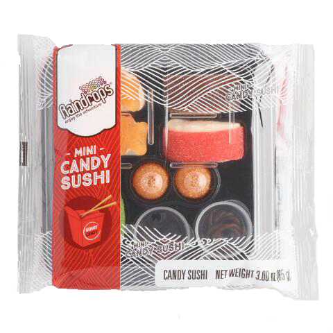 Raindrops 9 Piece Gummy Sushi Bento Box